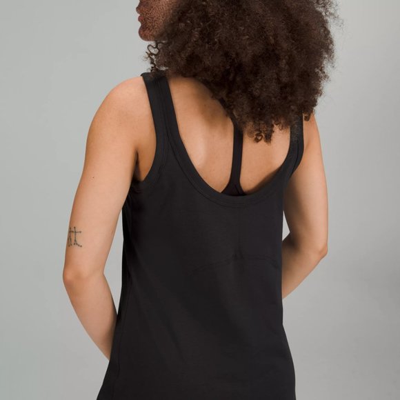 lululemon Black Classic-Fit Cotton-Blend Scoop Dress size 4 - Picture 4 of 12